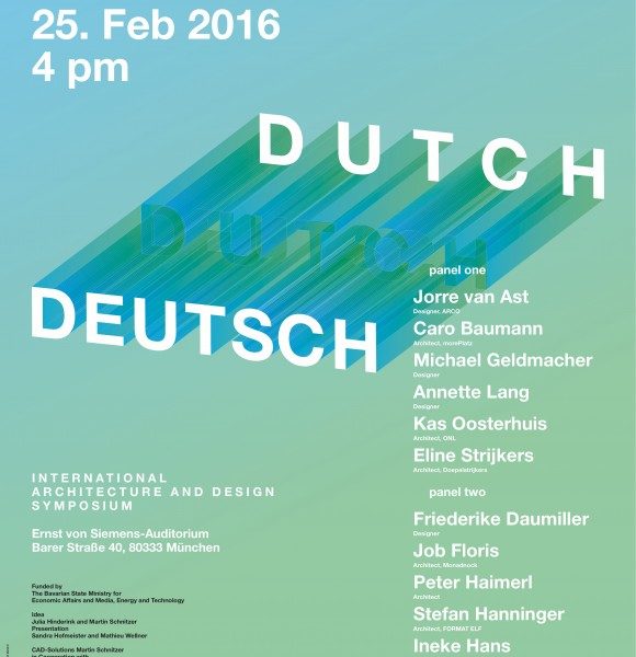 Renny Ramakers will be taking part in a major international Architecture and Design Symposium in Munich